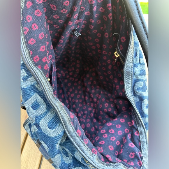 Marc Jacobs Denim Logo Hobo Shoulder Bag - Picture 9 of 12